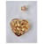 Broche Cœur Cristaux Vintage Yves Saint Laurent Rouge Violet Bijouterie dorée  - vue 8