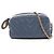 Borsa a tracolla Chanel in pelle Chevron V-stitch Blu