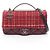 Borsa Chanel Airline Matelassé Top Handle Rosso Multicolore Bordò