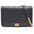 Borsa a tracolla Chanel Boy Matelassé in pelle di vitello martellata nera Nero