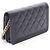 Borsa a tracolla Chanel Boy Matelassé in pelle di vitello martellata nera Nero - vista 2