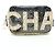 Chanel Camellia Coco Mark Handbag Pouch Schwarz Weiß