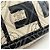 Chanel Camellia Coco Mark Handbag Pouch Schwarz Weiß - Ansicht 11
