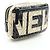 Chanel Camellia Coco Mark Handbag Pouch Schwarz Weiß - Ansicht 2