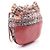Borsa a tracolla con coulisse Chanel Gabrielle de Bold Multicolore Bordò - vista 2