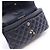 Borsa a tracolla Chanel Matelassé Double Flap Blu navy - vista 10