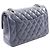 Borsa a tracolla Chanel Matelassé Double Flap Blu navy - vista 2