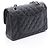 Borsa a Spalla Chanel Matelassé Double Flap Nero - vista 2