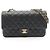 Timeless Borsa a Spalla Chanel Matelassé Double Flap Nero