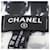 Sciarpa in seta Chanel Coco Mark Nero Bianco  - vista 2