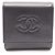 Timeless Cartera bi-fold Chanel Coco Mark en negro