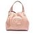 Borsa Tote Gucci Soho Cellarius Interlocking G Metallic Rosa Metallico