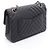 Borsa a tracolla Chanel Chevron V-Stitch Double Flap Nero - vista 2