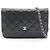 Chanel Matelassé Schultertasche Schwarz