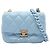 Borsa a tracolla Chanel Matelassé in pelle di agnello Blu