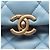 Borsa a tracolla Chanel Matelassé in pelle di agnello Blu - vista 7