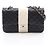 Borsa a tracolla Chanel Matelassé Double Flap Nero Bianco
