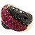 Anello Damiani "Gomitolo", diamanti neri e rubini. - vista 3