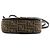 FENDI - Borsa a tracolla C'Mon PM in tela monogrammata e pelle liscia marrone - vista 3