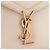 SAINT LAURENT - Borsa a tracolla Cassandra mini Top Handle in pelle granulata beige - vista 5