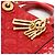 DIOR - Borsa a tracolla Lady Dior Small in pelle stropicciata rossa Rosso - vista 7