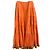 Autre Marque Gonna lunga arancione con volant e paillettes dorate D'oro