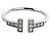 Anello T Wire in oro bianco 18K con diamanti Tiffany & Co. - vista 3