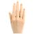 Anello a fascia curva in oro bianco 18K e diamanti Tiffany & Co. - vista 7