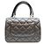 Borsa a tracolla mini Chanel Lambskin Trendy CC Nero - vista 3