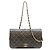 Borsa a tracolla Chanel Lambskin Full Flap Nero