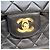 Borsa a tracolla Chanel in agnello Nero - vista 6