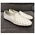 Chanel Loafer aus gestepptem Leder Weiß - Ansicht 4