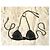 Autre Marque Top de bikini de cuero trenzado negro - vista 9