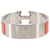 Hermès Bracciale Clic Clac H Hermes Argento Arancione  - vista 2