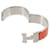 Hermès Bracciale Clic Clac H Hermes Argento Arancione  - vista 5