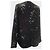 Givenchy Camicia Nera in Cotone Trasparente Stampa Confetti Floreali Nero Multicolore - vista 4