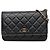 Chanel Classic Wallet on Chain Couro Caviar Preto
