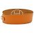 Hermès Hermes Evelyne Breiter Gürtel aus perforiertem orangefarbenem Leder Größe 90 - Ansicht 4