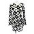 Issey Miyake PLEATS PLEASE Túnica plisada geométrica Negro