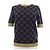 Top de punto Gucci GG Cotton Glitter Negro Dorado