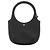 Borsa Courreges Holy in pelle nera Nero