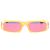 Jacquemus Gafas de sol naranjas rectangulares Amarillo - vista 4