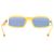 Jacquemus Gafas de sol naranjas rectangulares Amarillo - vista 5
