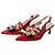 Gucci Rote Lackleder Slingback Pumps Größe 37 Schwarz Weiß