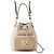 Borsa a tracolla in pelle Louis Vuitton Lockme Bucket Beige