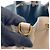 Borsa a tracolla in pelle Louis Vuitton Lockme Bucket Beige - vista 13