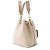 Borsa a tracolla in pelle Louis Vuitton Lockme Bucket Beige - vista 2