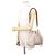 Borsa a tracolla in pelle Louis Vuitton Lockme Bucket Beige - vista 5