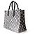 Borsa Tote Louis Vuitton Monogram Jacquard Denim OnTheGo MM Marrone - vista 2