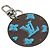 Portachiavi Charm Borsa Illustrazione Louis Vuitton Marrone Blu